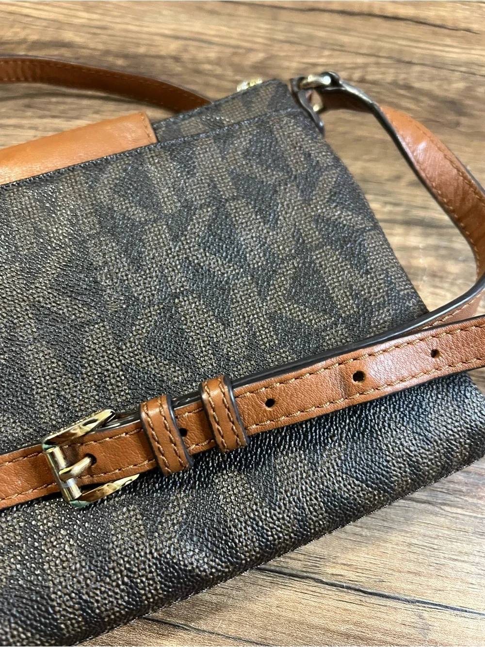 Michael Kors MK Monogram Crossbody Bag
